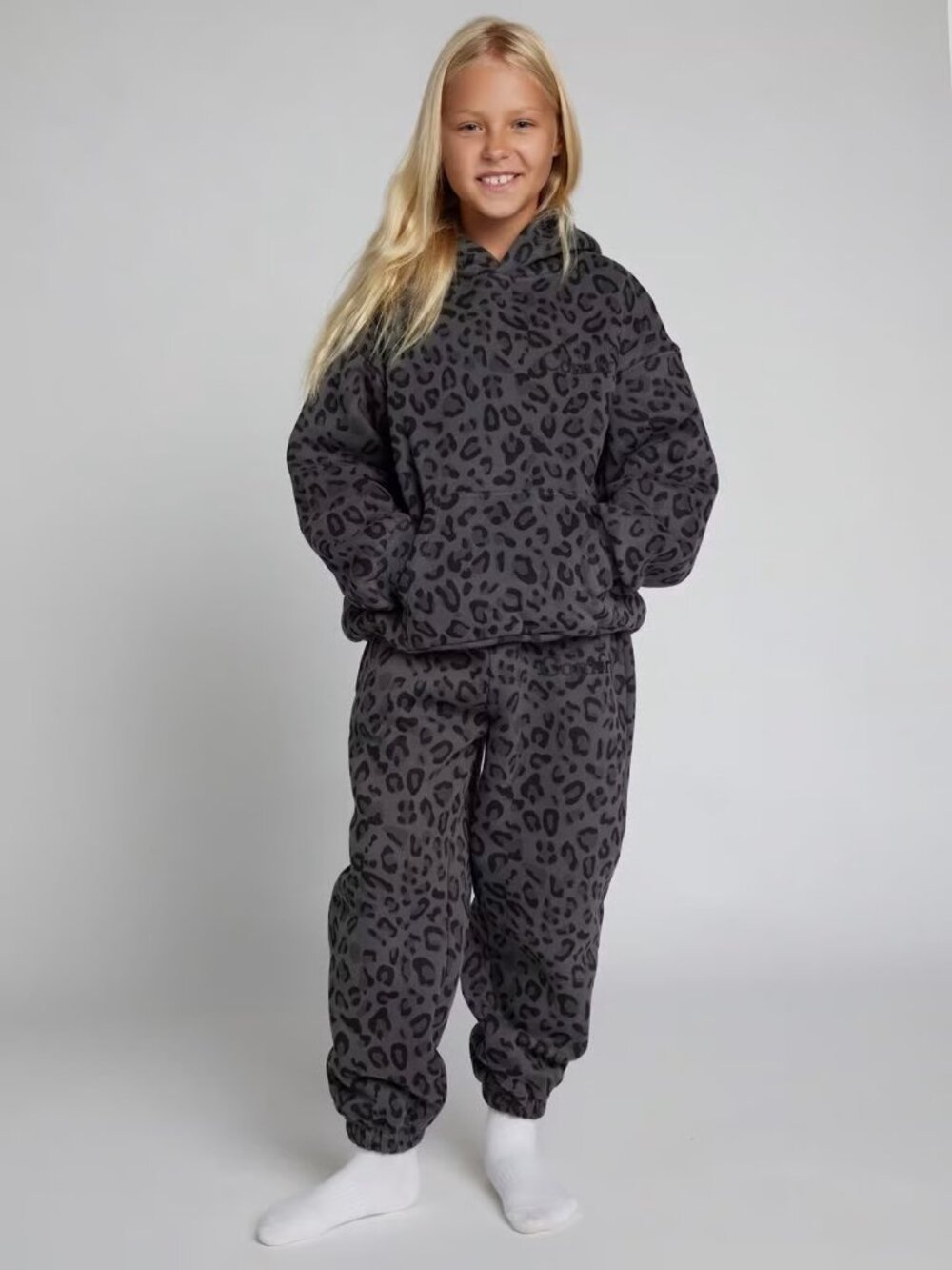 Comfrt Minimalist Kids Jogger Sweatpants Limited Edition 'Panther' Print Medium